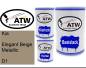 Preview: Kia, Elegant Beige Metallic, D1: 500ml Lackdose + 500ml Klarlack + 250ml Härter - Set, von ATW Autoteile West.